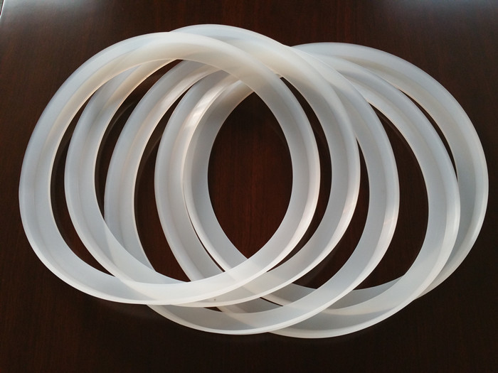 Industrial Grade White Silicone Rubber Washers Smooth Surface With RoHS Certificate