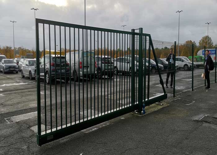 Powder coated Sliding Doors Metal Garden Fence Gate