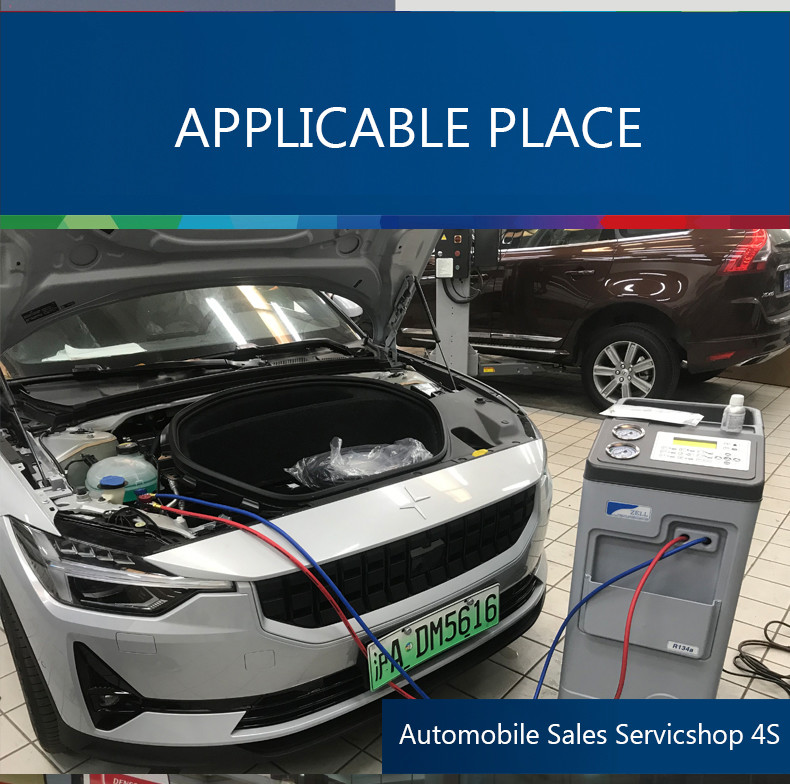 Vehicle A/C R1234yf Air Conditioner Recharge Machine 250mL with Automatic Oil Drain And Inject