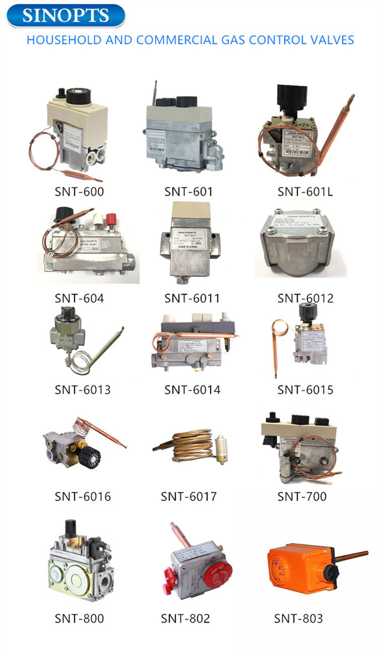 Household and Commercial Use Gas Control Valve Thermostats
