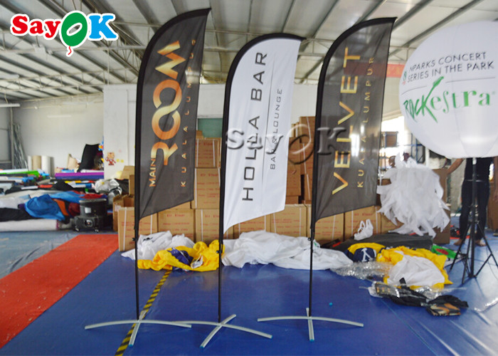 Outdoor Party Tent Portable Inflatable Air Knife Flag Folding Tent For Promotion / Advertising