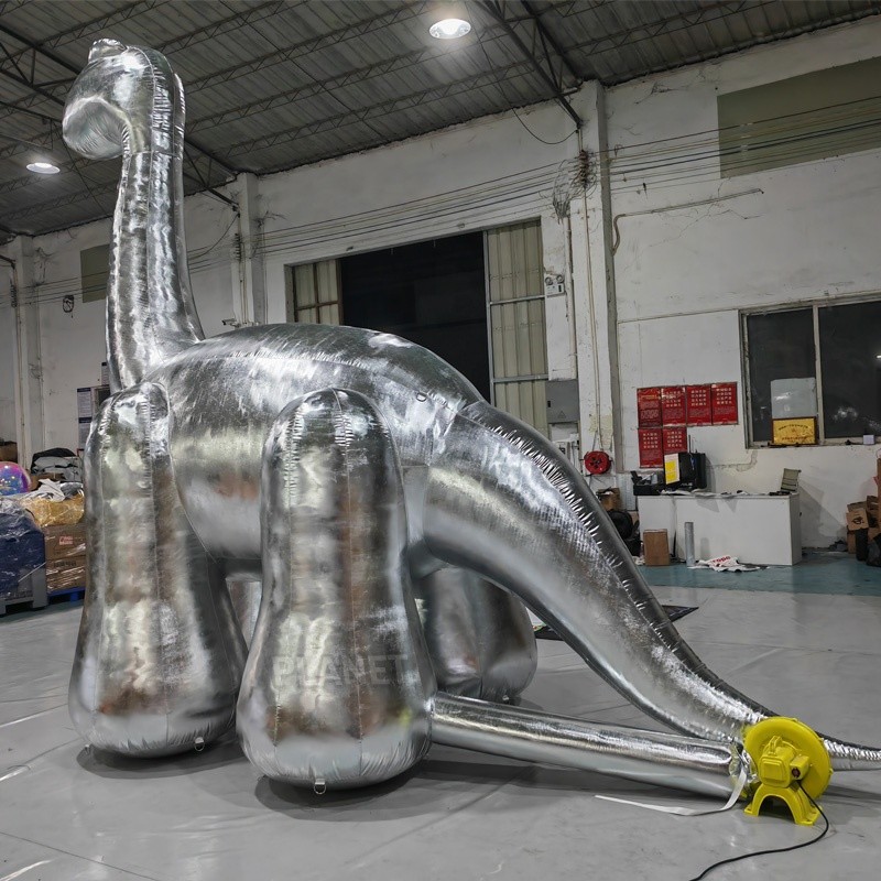 Custom Zoo Event Inflatable Dinosaur Model Giant Long Necked Dinosaur For Decoration