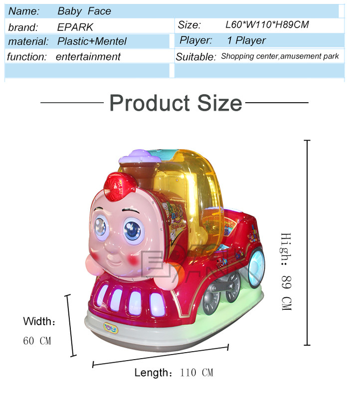 Plastic Swing Racing Video Car Kiddy Ride Machine Coin Operated