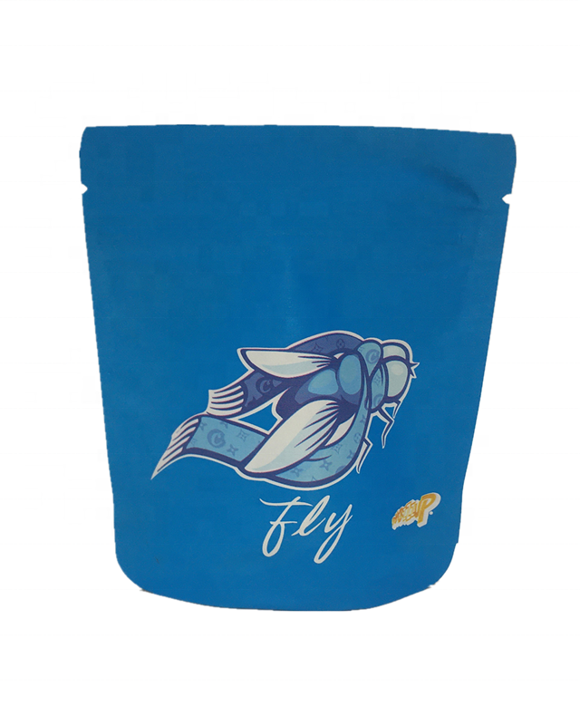 Zippered Biodegradable Stand Up Pouches Mylar Custom Printed Food Bags