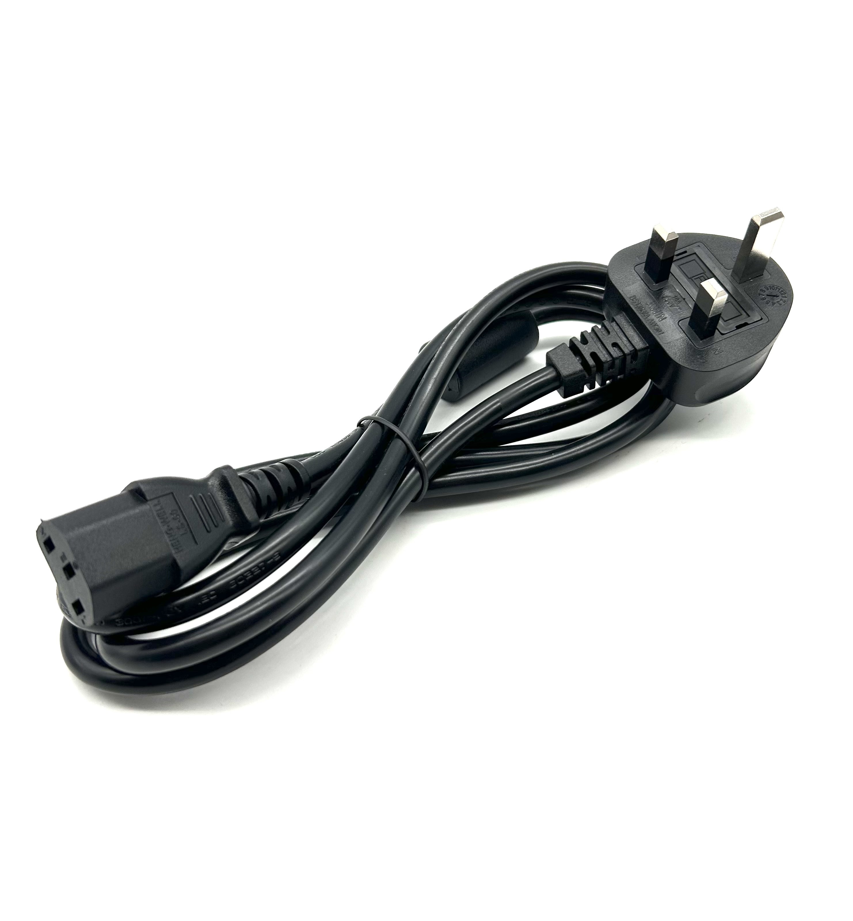 UK Power Cord AC Power Extension Cord IEC C13 Cable Rated 13A 250V For Computer