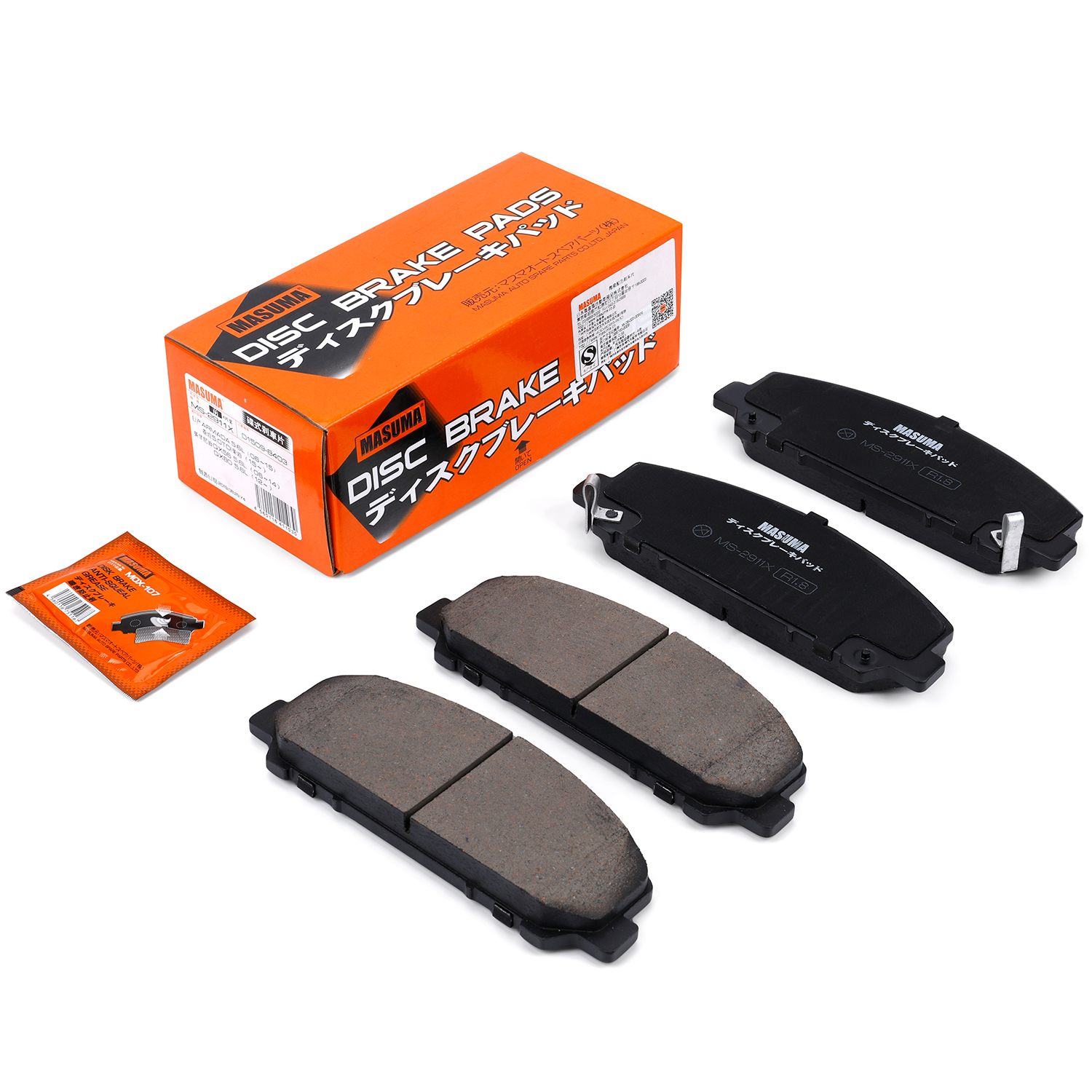 MS-2911X MASUMA Auto Repair Part Ceramic No Noise Brake Pads Set D1509-8403 D1060ZC60J