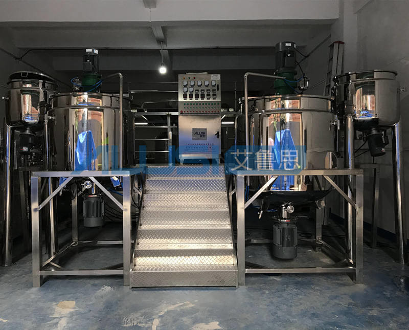 5000L Gel Shampoo Homogenizer Emulsifier Mixer Liquid Hand Wash Making Machine