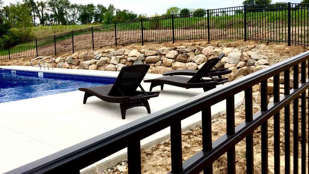 8FT Galvanized Wrought Iron Fence Q235 Steel For Residential