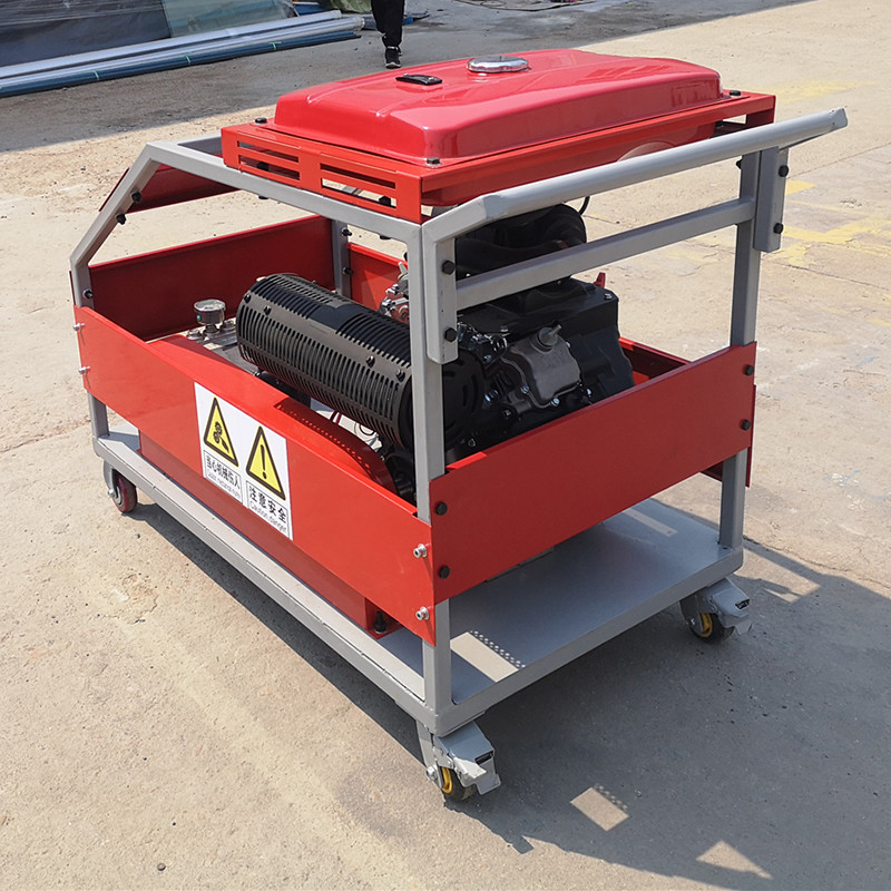 Petrol High Pressure Water Jet Cleaner Portable Remote Control 500bar