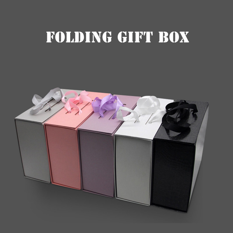 Wholesale Custom Wig Folding Gift Box Spot Special Paper Gift Box