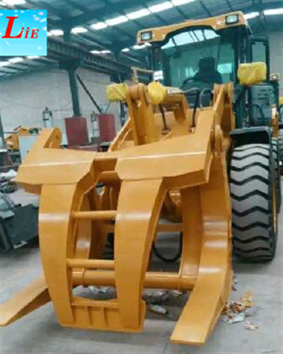 5 Ton Wheel Loader log Grapple 1.8CBM Front End Wheel Loader with log grapple wheel loader grapple attachments
