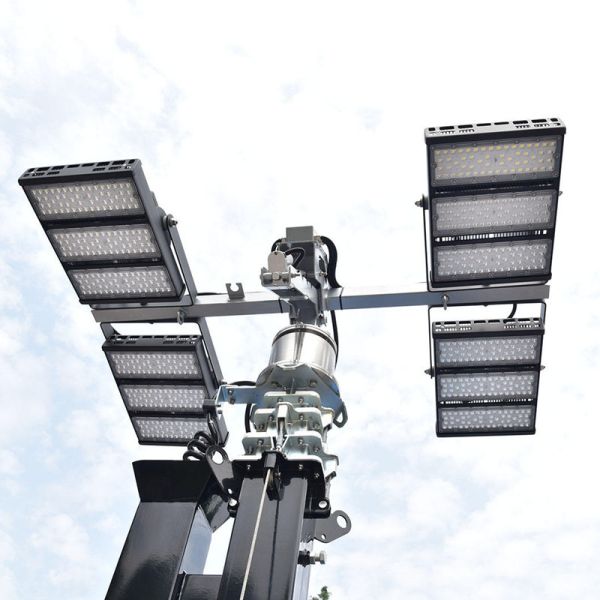 Portable Solar Light Tower Construction Light Tower Running Time 19.2 Hours LED Mobile Light Tower