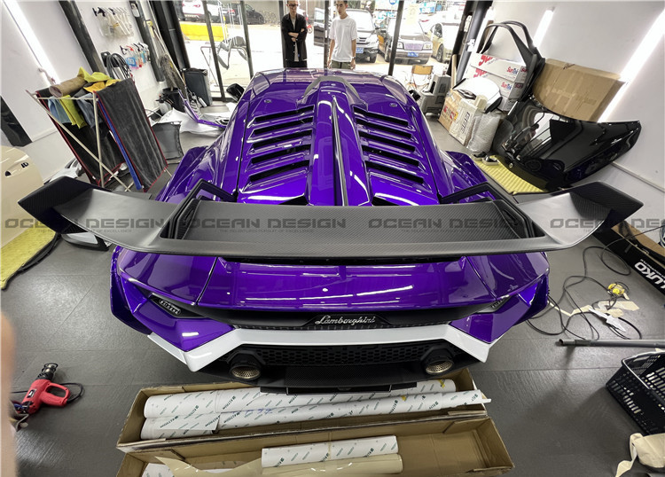 Dry Carbon Fiber Carbon Fiber Body Kit for Lamborghini Huracan STO Huracan STO Upgrades OEM-style Front Shovel Diffuser Body Kit