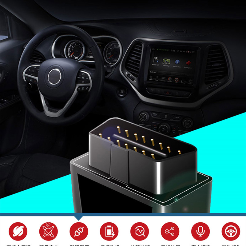 16pin Over Speed Alarm LBS Car Port Bus OBD GPS Tracker 36VDC