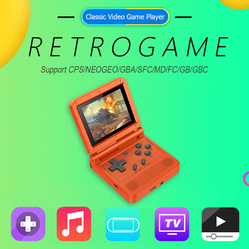 Handheld Flip V90 Wifi Arcade Box Gaming Retro Handheld Game Player