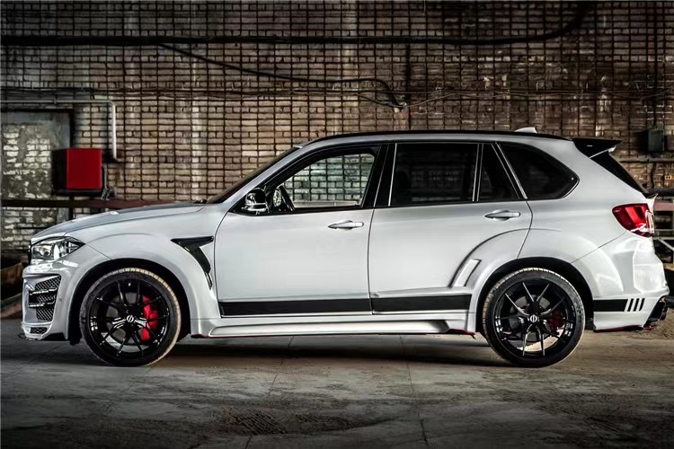 For BMW X5 X5M Wide-body Kit X5 X5M Upgraded RD Carbon Fiber Style Front and Rear Bumper Spoiler Hood Widebody Kit
