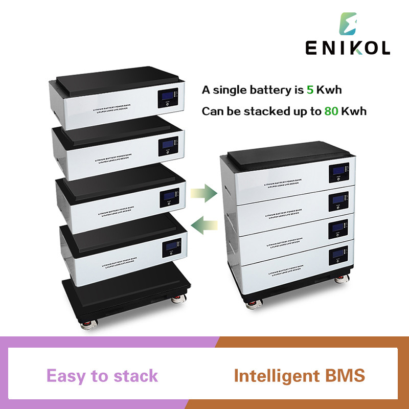 Stackable Lithium Battery 15kwh 20kwh LiFePo4 Battery 48v Solar Storage System