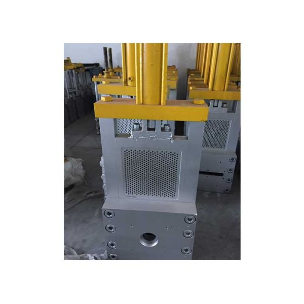 Screw dia 120 hydraulic screen changer single-plate design die cube 0.5 hole number 22