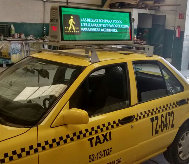P5 Outdoor Full Color Led Taxi Roof Top Advertising Signs