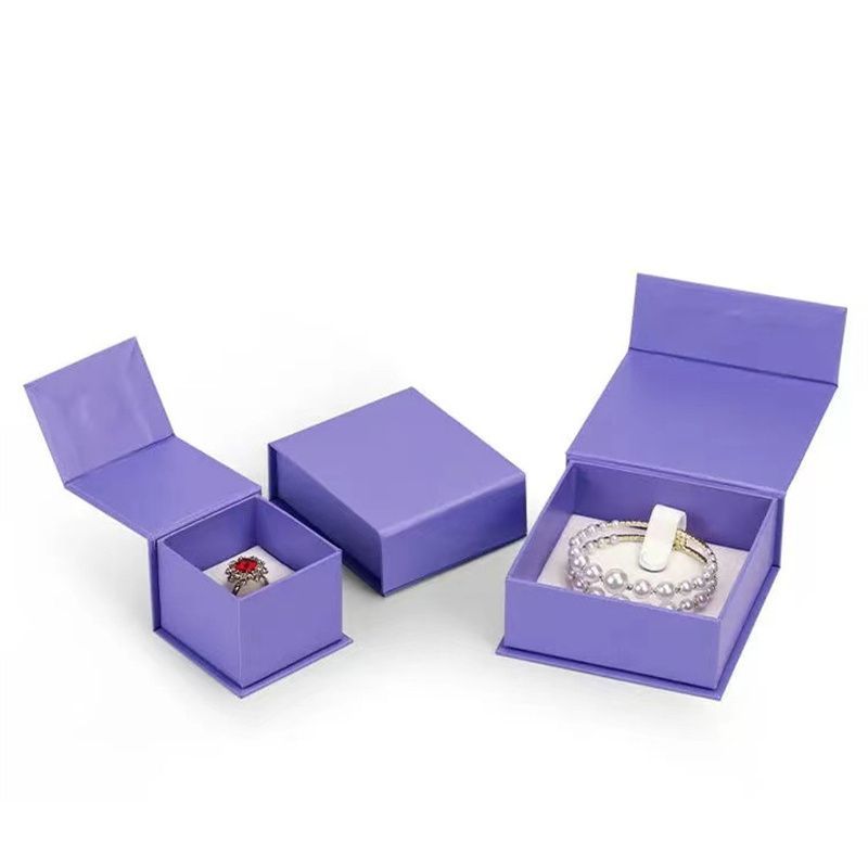 High Quality Biodegradable Custom Cardboard Paper Watch Packaging Gift Jewellery Boxes with Logo Book Shape Magnetic Jewelry Box