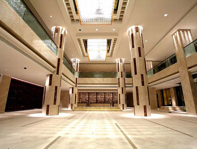 High Hardness Sofitel Gold Marble Floor Tile For Wall / Decoration