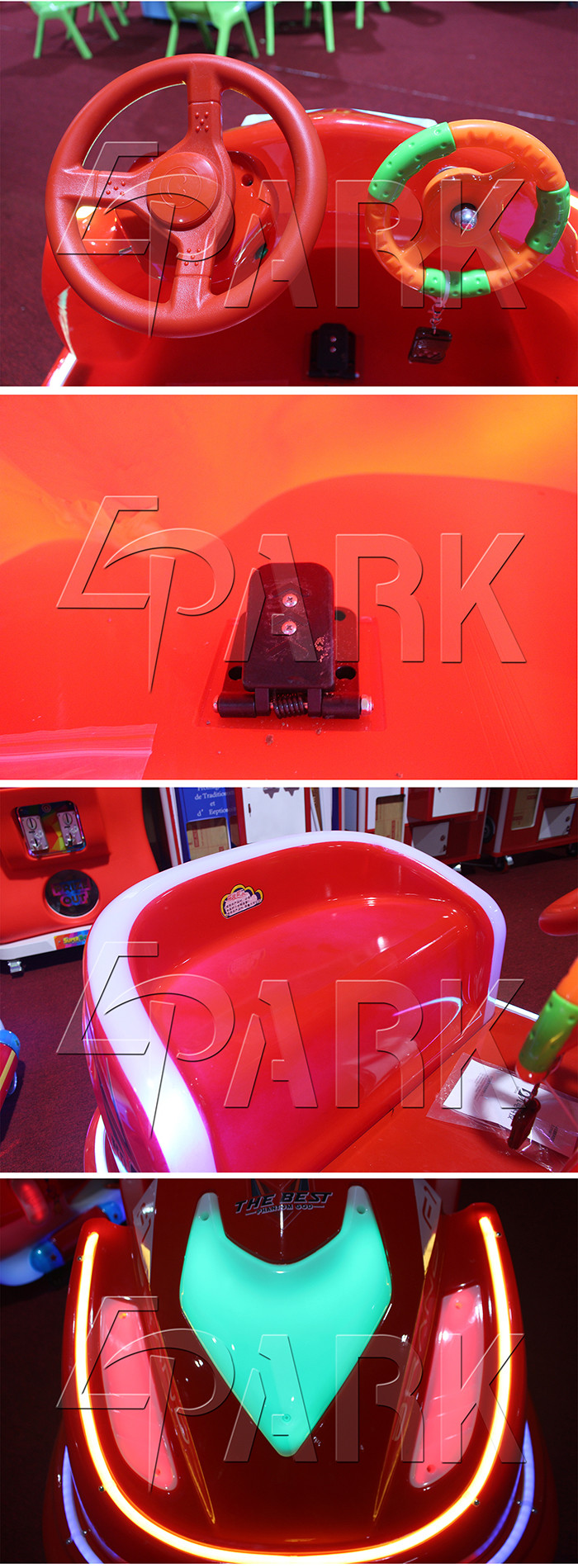 Funfair Kids Bumper Car Remote Control With 360 Degree Rotation Function