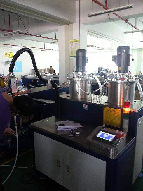 Manually Model Ab Epoxy PU Silicone Resin Potting and Mixing Machine with Foot Pedal