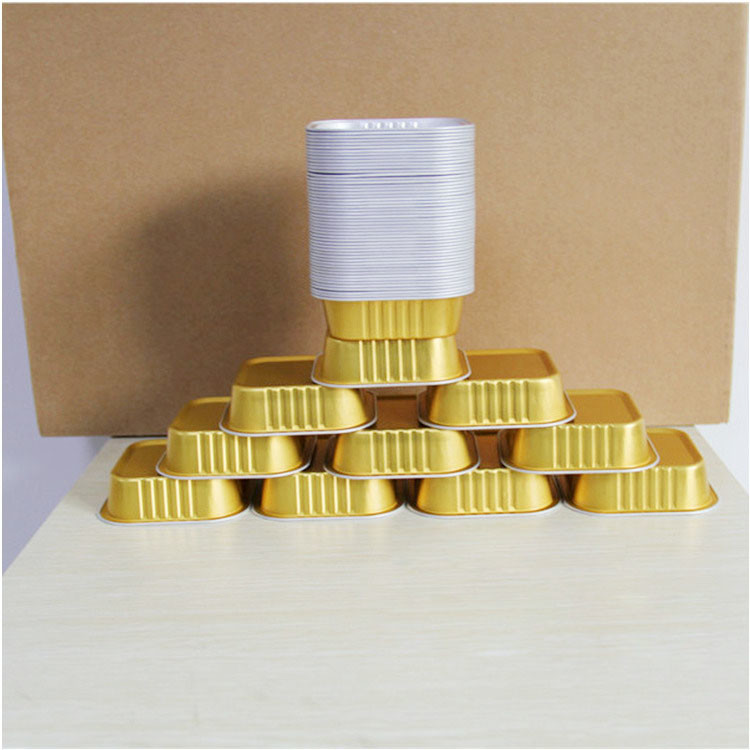 square of aluminum foil cups for Jam box sealed box 100ml