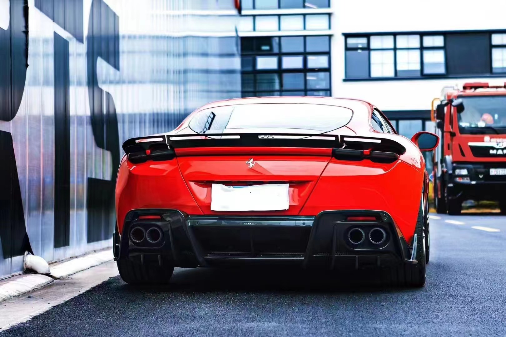 Ferrari Roma Body Kit Spoiler Msy Style 2020 Carbon Fiber Spoiler Wing