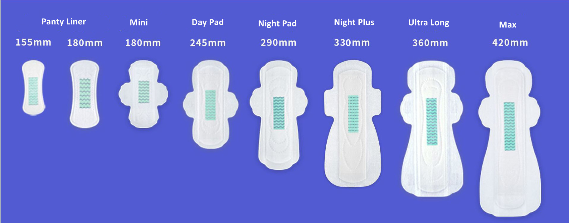 2022 Maternity Sanitary Pads with Cotton Material and Offered Samples