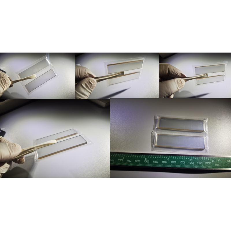 Customized SIC Silicon Carbide Wafer Single Crystal Window Piece 60 X 10 X 0.5mm