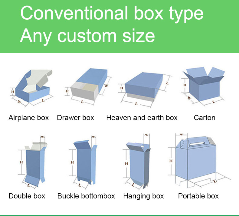 300G White Card and W9 Material Structure Eco-Friendly Carton Packaging Logo for Shoes