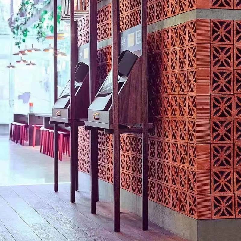 Jali Garden Decorative Terracotta Tiles Handmade 200mm Indoor Wall Block