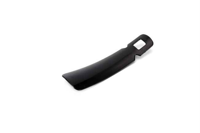 Quality Portable Plastic Long Shoe Horn 5.3 Inch 13.5CM Plastic PP Large Square Hanging Hole