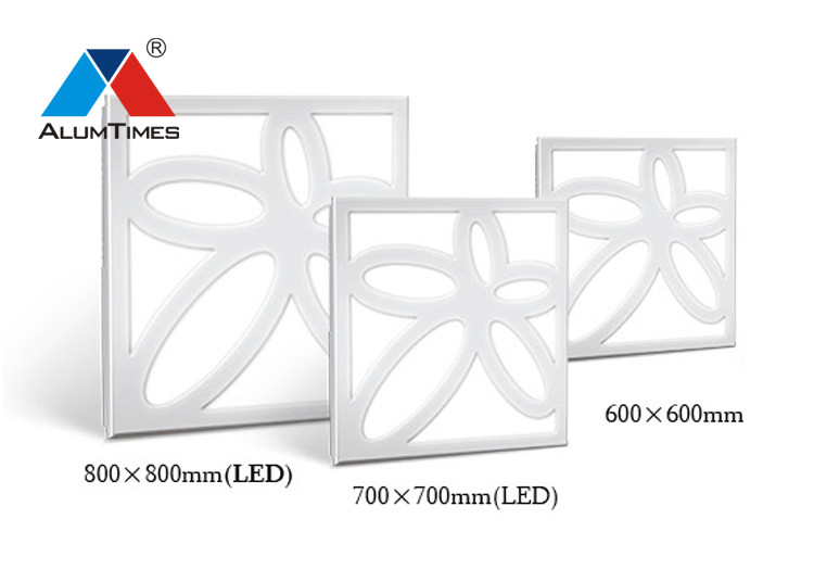 Recycled Aluminum Clip In Metal Ceiling Tiles White color For Office Buildings