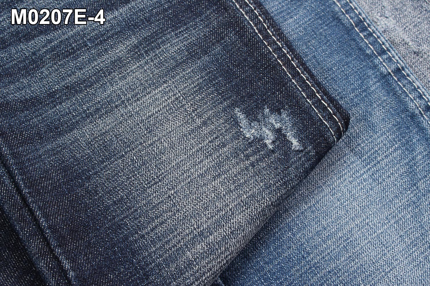 160cm Full Width 12.7Oz Cotton Polyester Spandex Denim Fabric With Crosshatch Slub