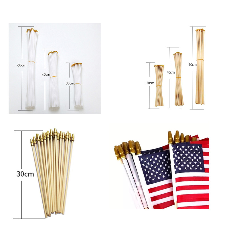 Custom Outdoor Country Mini Flags Hand Held Polyester Fabric Soft And Washable