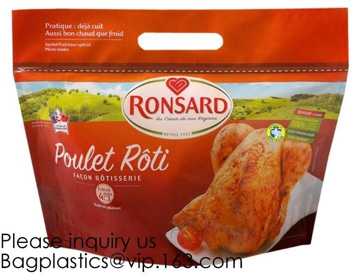 Kraft-Paper-Roast-Chicken-Bag Roast Chicken Food Package Food Packing Bag Custom Food Packing,Hot Deli Bag Chicken Stand