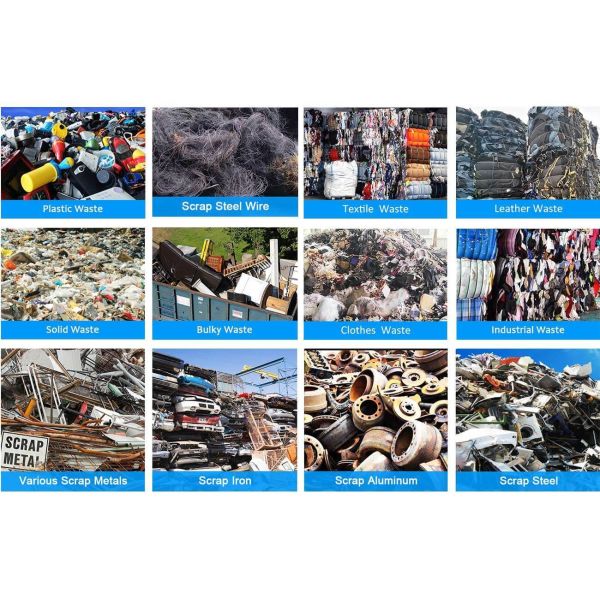 Industrial Metal Shredder Machine For Scrap Metal Aluminium Recycling Plant