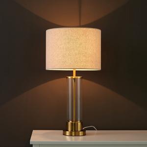 China Modern Simple Creative Led Glass Lamp Living Room Study Bedroom Bedside Reading Decorative Lamp on sale