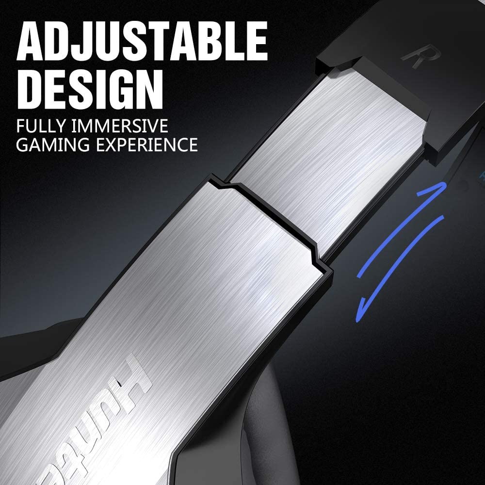 hunterspider v4 2.2kohm Bass Gaming Headset With LED Light