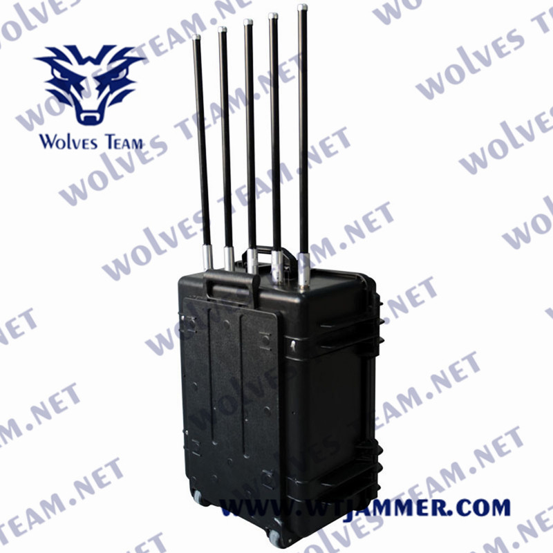 Powerful 12 Bands Full Frequency Waterproof Outdoor Jammer All Cell Phone Signal Jammer