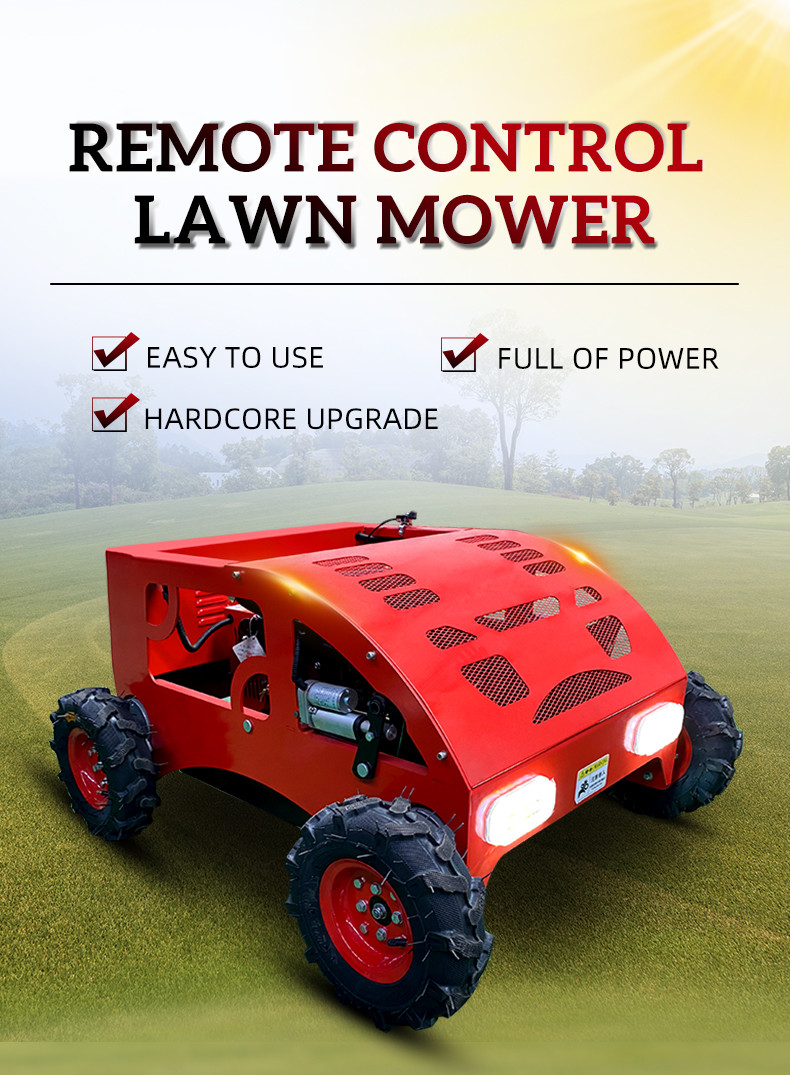 Fast Rotary Cutting Wheeled Electric Automatic Lawn Mower 130kg HT750