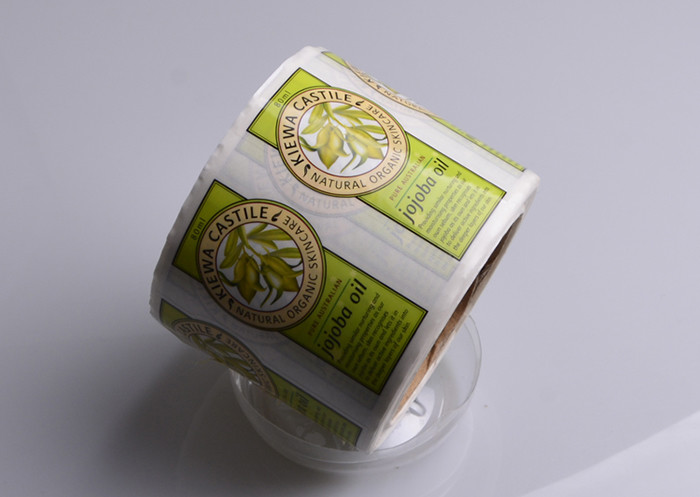 Personalized customized 80ml jojoba oil natural organic skincare bottle sticker labels