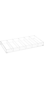 Premium Grade Clear Acrylic Sunglasses/Eye Glasses Storage Organizer Display Case Tray