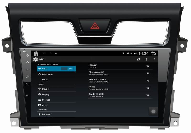 Ouchuangbo car radio android 4.4 for Nissan Teana 2013-2015 with auto gps navi 3g wifi USB CSN BUS