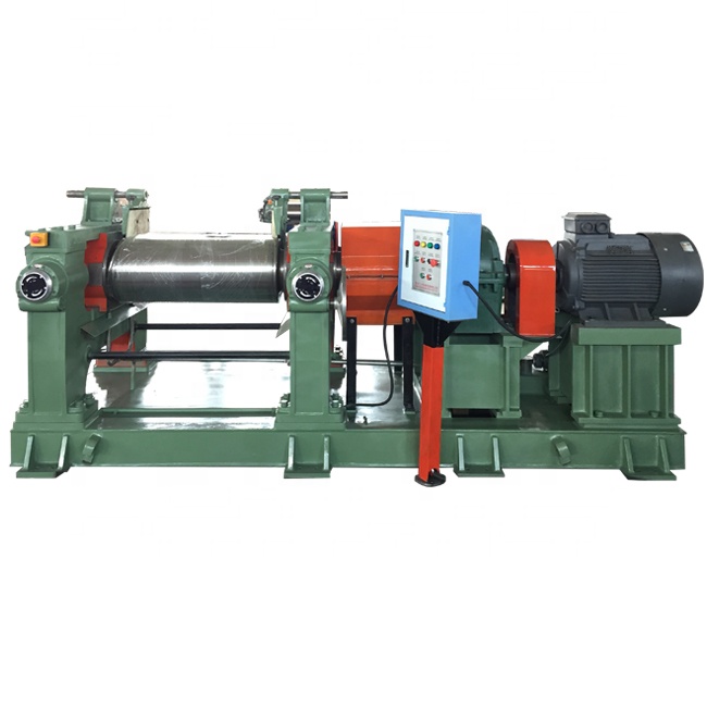 Two Roll Calending Machine For Natural Rubber Mixing Mill Construction Works
