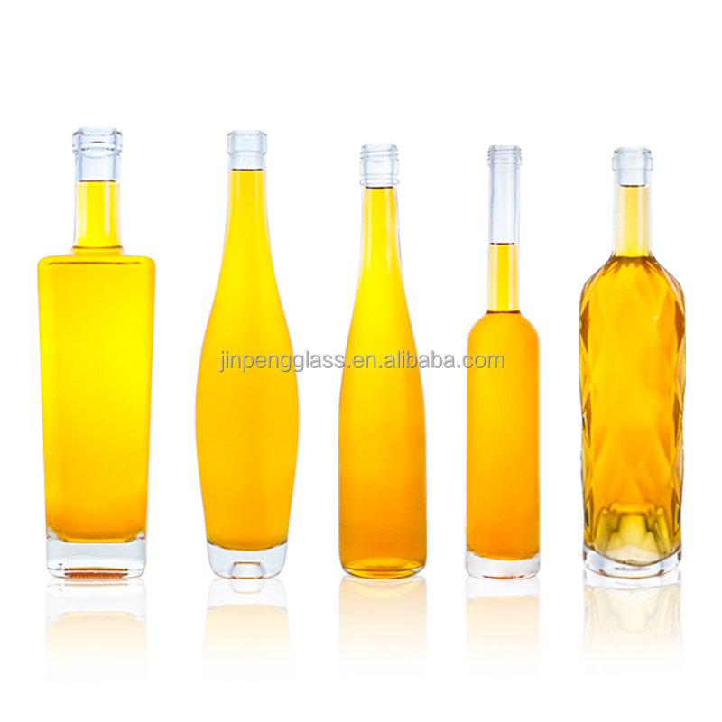 Clear Super Flint Glass Bottles 750ml for Gin Rum Whisky and Wine – Custom Design