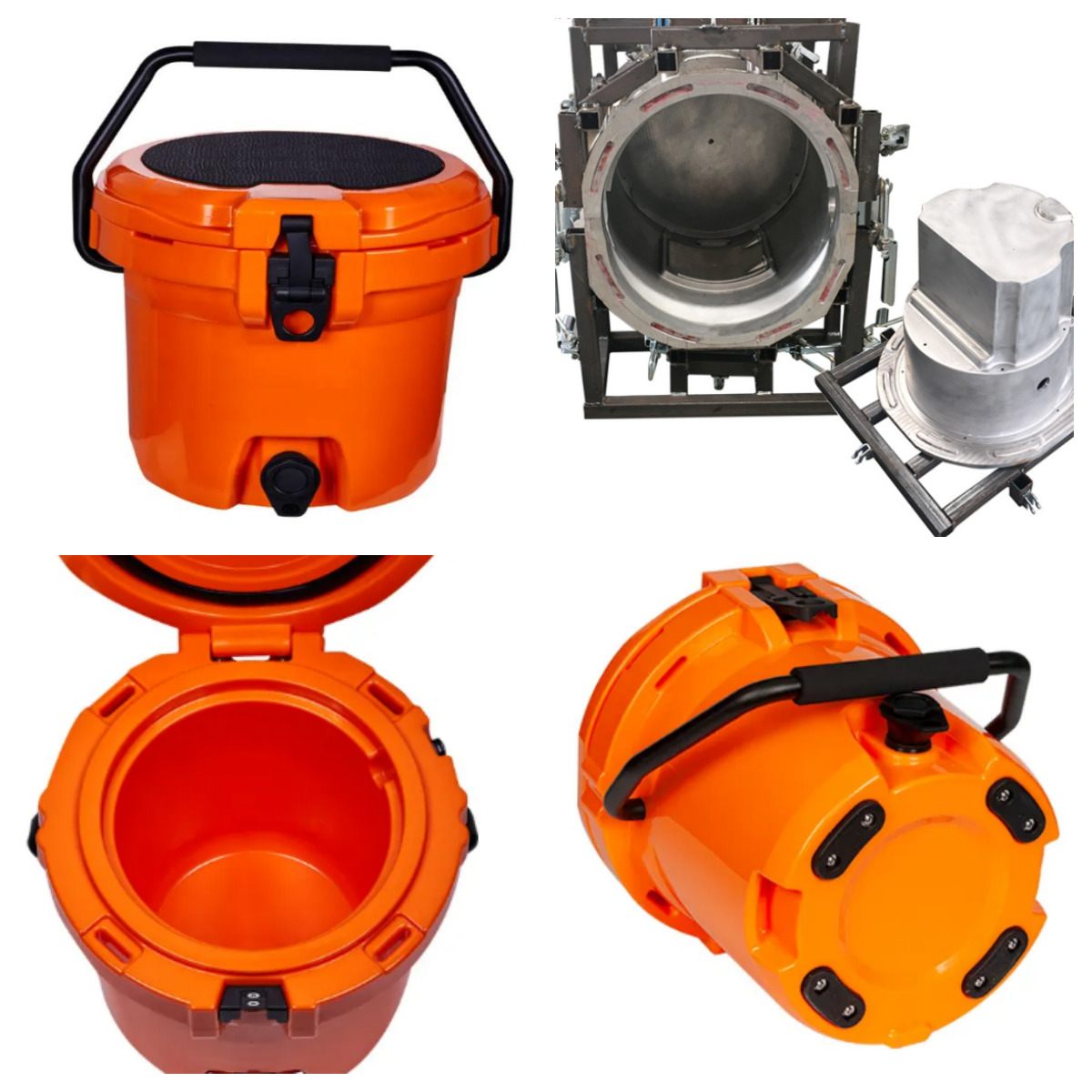 PE Rotomolding Cold Bucket Waterproof Rotational Tool Box UV Proof Custom Color 3