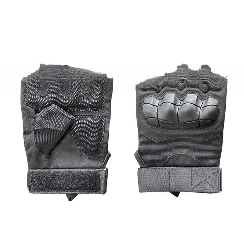 Enhance Your Outdoor Experience with Waterproof Half-Finger Hand Protection in Black